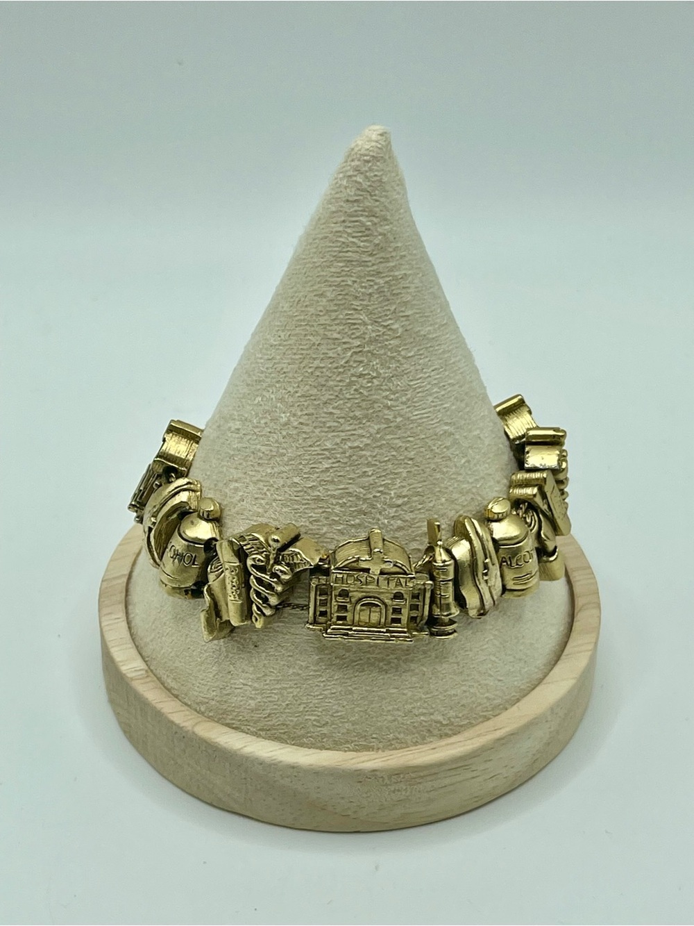 Gold-Tone Charm Slider Bracelet Medical Hospital Nurse Doctor